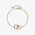 Olivia Burton Classic Gold Plated Infinite Interlocking Hoop Bracelet 24100315