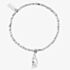 ChloBo Soul Glow Silver Interlocking Heart & Wing Bracelet SBCFR3238