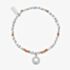 ChloBo Chakra Sterling Silver Peach Moonstone Sacral Bead Bracelet SBPM679