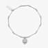 ChloBo Silver Dainty Moon Cut Sparkle Glowing Beauty Bracelet SBMCTN3196