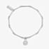 ChloBo Silver Dainty Moon Cut Sparkle Star Bracelet SBMCTN3456