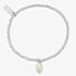 ChloBo Silver Cute Pearl Charm Drop Bracelet SBCCPD