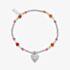 ChloBo Sunrise Fortune Sterling Silver, Fire Agate, Citrine & Pink Tourmaline Bracelet SBFACT3584