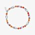 ChloBo New Dawn Sterling Silver, Fire Agate & Pink Tourmaline Bracelet SBFAPT