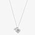 ChloBo Silver Tiny Twisted Rope Chain Loving Hearts Necklace SNTRC33441199