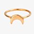 ChloBo Rose Gold Plated Luna Soul Moon Ring RRMOON