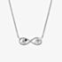 Angel Whisperer Silver Cubic Zirconia Infinity Necklace ERN-YIYAINFINITY-ZI