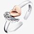 Angel Whisperer Two Tone Heart Wing Ring ERR-WINGHEART-BICOR