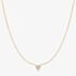 Ania Haie Starlit Drops 14ct Gold Plated Pave Heart Necklace N074-01G