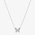 Ania Haie Ripple Joy Silver Pave Butterfly Necklace N073-07H