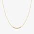 Ania Haie Luna Gaze 14ct Gold Plated Graduated Bezel-Set Chain N075-08G