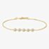 Ania Haie Miss Dainty 14ct Gold Plated Pave Multi Bead Bracelet B065-04G