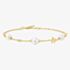 Ania Haie Miss Dainty 14ct Gold Plated Pearl Star Bracelet B065-05G