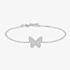 Ania Haie Sunny Sparkler Sterling Silver Pave Butterfly Bracelet B064-02H