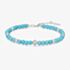 Ania Haie Chill Voyager Sterling Silver Lab Created Turqouise Beaded Bracelet B063-04H