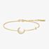 Ania Haie Luna Gaze Gold Plated Mother-of-Pearl Crescent Moon Bracelet B075-05G