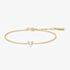 Ania Haie Starlit Drops Gold Plated Sparkle Heart Bracelet B074-01G