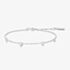 Ania Haie Starlit Drops Silver Pave Puffed Heart Station Bracelet B074-06H