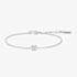 Ania Haie Tide Echo Silver Modern Bezel-Set Solitaire Bracelet B072-01H