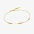 Ania Haie Yellow Gold Tone Plated Cubic Zirconia Cluster Station Bracelet B079-01G