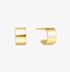 Ania Haie Vogue Maven 14ct Gold Plated Flat Huggie Hoop Earrings E062-02G