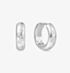 Ania Haie Miss Dainty Sterling Silver Cubic Zirconia Chunky Hoop Earrings E065-04H