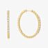 Ania Haie Miss Dainty 14ct Gold Plated Large Cubic Zirconia Bead Hoop Earrings E065-05G