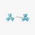 Ania Haie Chill Voyager Sterling Silver Lab Created Turquoise Lotus Stud Earrings E063-04H