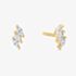 Ania Haie Chill Voyager 14ct Gold Plated Triple Marquise Stud Earrings E063-01G