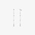 Ania Haie Luna Gaze Silver Cubic Zirconia Drop Stud Earrings E075-12H
