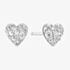 Ania Haie Starlit Drops Silver Pave Heart Stud Earrings E074-01H