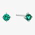 Ania Haie Ripple Joy Silver Green Cubic Zirconia Stud Earrings E073-01H