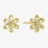Ania Haie Ripple Joy 14ct Gold Plated Mint Green Floral Stud Earrings E073-06G