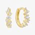 Ania Haie Yellow Gold Tone Plated Zig-Zag Huggie Hoop Earrings E079-09G