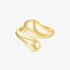 Ania Haie Vogue Maven 14ct Gold Plated Crossover Ring R062-03G