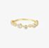 Ania Haie Miss Dainty 14ct Gold Plated Cubic Zirconia Zig-Zag Ring R065-01G