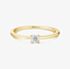 Ania Haie Sunny Sparkler 14ct Gold Plated Cubic Zirconia Stacking Ring R064-01G