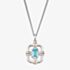 Clogau Silver & 9ct Rose Gold Enchanted Gateways Swiss Blue Topaz Necklace 3SEGW0728