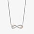 Clogau Silver & 9ct Rose Gold Tree Of Life Infinity Necklace 3STOL0735