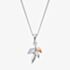 Clogau Two Colour Royal Clogau Topaz Leaf Pendant Necklace 3SROY973
