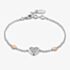 Clogau Two Colour Forever Yours Heart Bracelet 3SFYO994