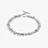 Clogau Royal Sterling Silver & Swarovski Crystal Leaf T-Bar Bracelet 3SROY1404