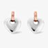 Clogau Silver 9ct Rose Gold Cariad Diamond Earrings 3SCE010