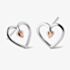 Clogau Tree Of Life Heart Stud Earrings 3STLHE7