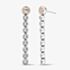 Clogau Celebration Silver White Topaz Drop-Hoop Earrings 3SCLC0799