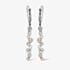 Clogau Celebration Silver 9ct Rose Gold Topaz Circle Dropper Earrings 3SME2