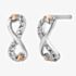Clogau Ladies Tree Of Life Sterling Silver Infinity Topaz Stud Earrings 3STOL853