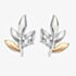 Clogau Two Colour Royal Clogau Topaz Leaf Stud Earrings 3SROY929