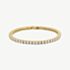 D.Louise Yellow Gold Tone Plated Stainless Steel Crystal Luxe Tennis Bracelet SKB-027