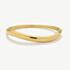 D.Louise Yellow Gold Tone Plated Stainless Steel Wave S/M Bangle SKB-039-01